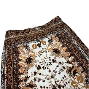Anthropologie NWTS Brown Boho Mixed Print Jogger Pants 14